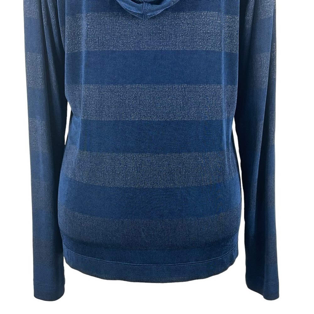 CHICO'S TRAVELERS HOODED PULLOVER V-NECK - Picture 9 of 11